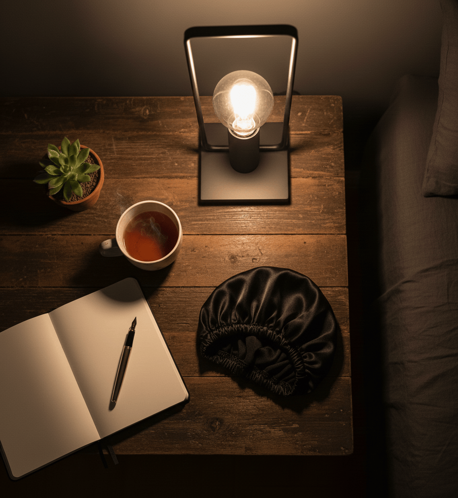 Comment un Bonnet en Satin Protège Cheveux la Nuit