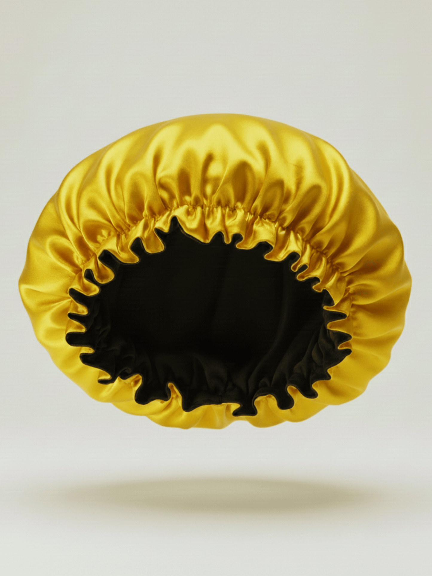 Satifia Jaune / Noir Bonnet en satin réversible – Bonnet de nuit cheveux bouclés bonnet satin cheveux boucles afro