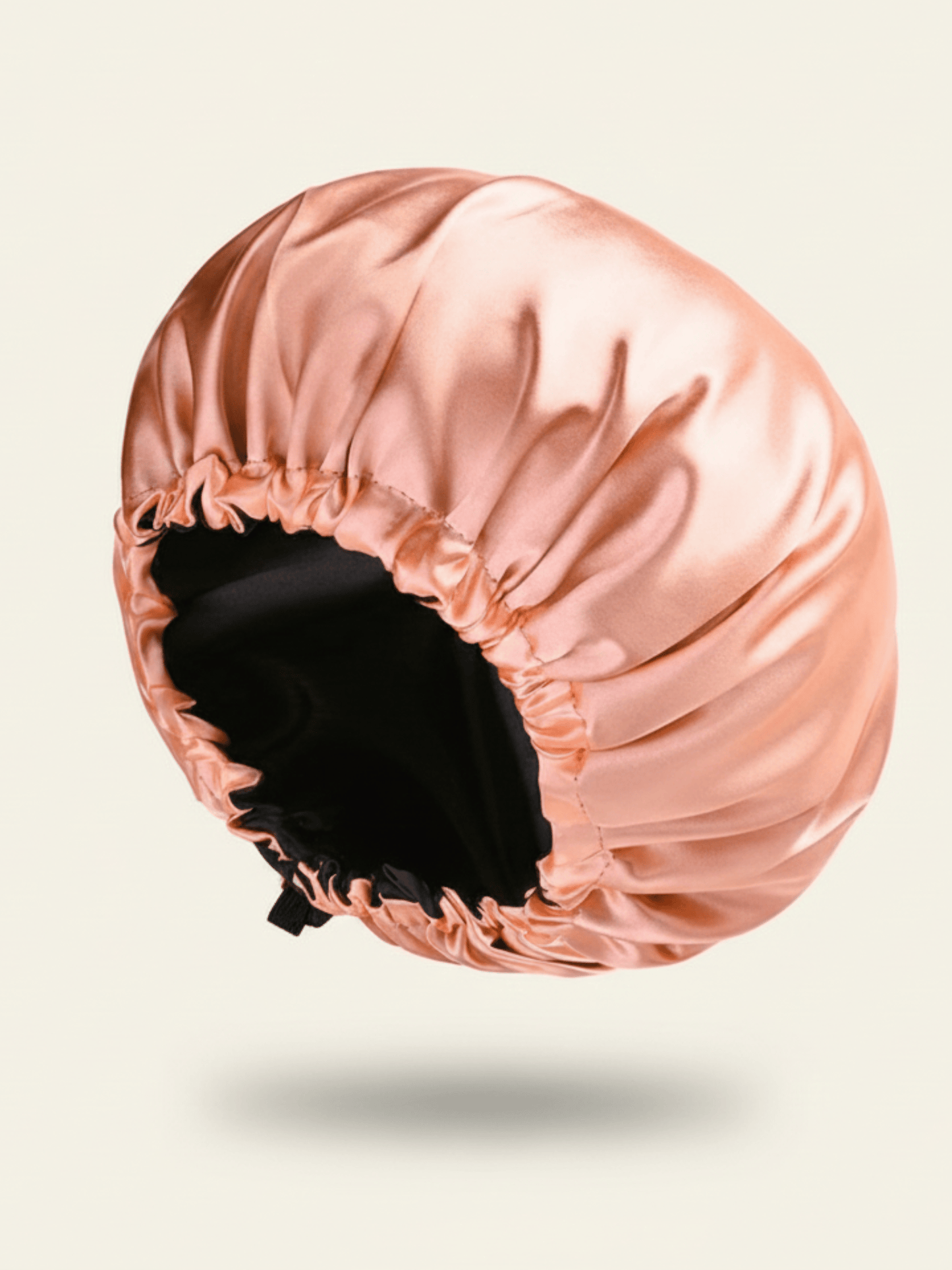 Satifia Rose / Noir Bonnet en satin réversible – Bonnet de nuit cheveux bouclés bonnet satin cheveux boucles afro