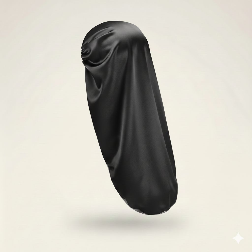 Bonnet en satin double couche – Bonnet de nuit en satin réversible multicolore pour cheveux bouclés, frisés, crépus et lisses